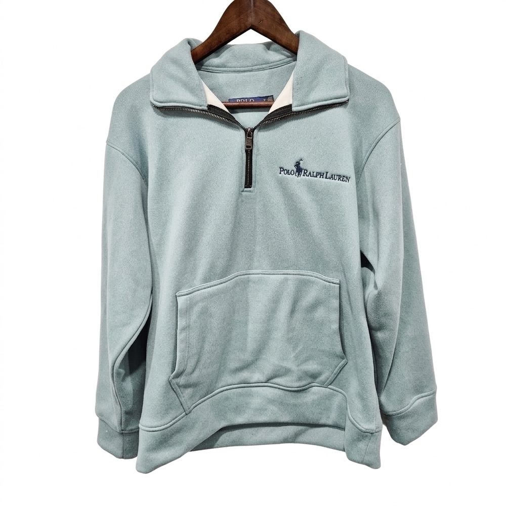 Ralph Lauren Polo Script Logo 1/4 Zip Sweatshirt